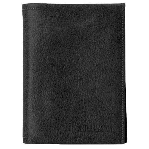 Arthur & Aston - PORTEFEUILLE EUROPEEN A&A- Cuir de Vachette Souple Noir - Porte cartes portefeuille homme